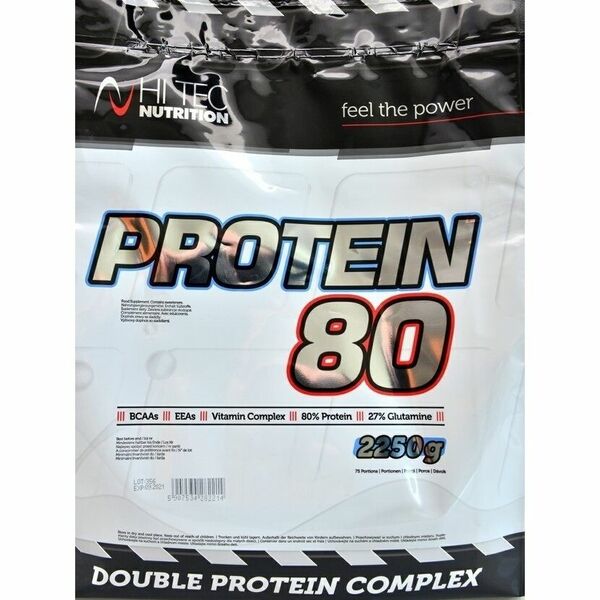 HiTec Nutrition Protein 80 vanilka 2250g porovnat ceny