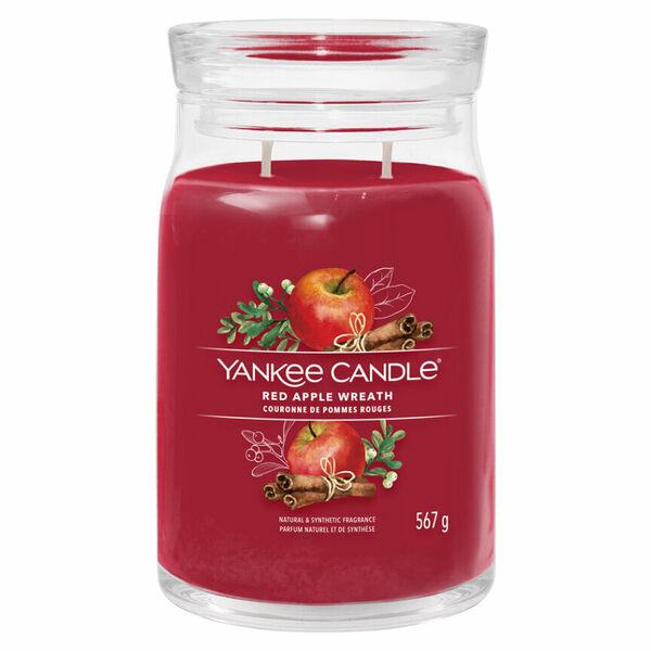 YANKEE CANDLE Signature Vonná svíčka velká 2 knoty Red Apple Wreath 567 g porovnat ceny