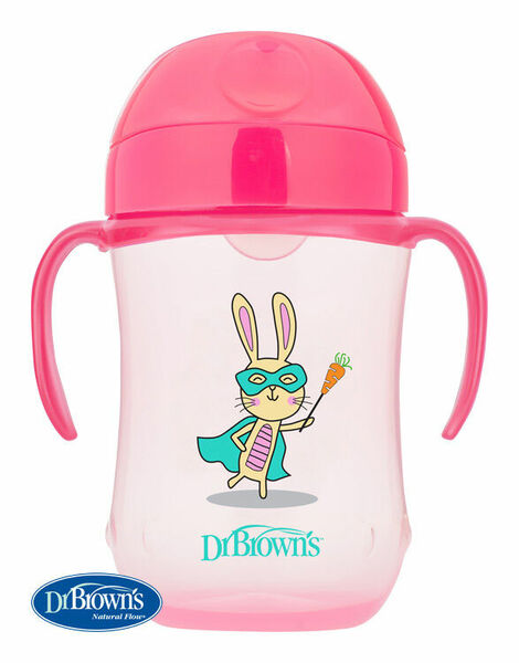 Dr. Brown's Hrneček s měkkým náustkem pro batolata 270ml od 9 M ružový porovnat ceny