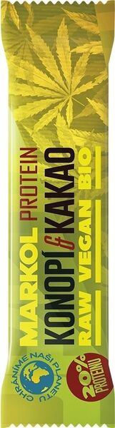 Markol Bio Konopí a kakao proteinová raw tyčinka 40g porovnat ceny