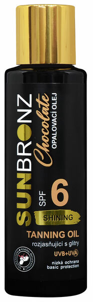 Vivaco Sun bronz Opalovací olej SPF6 s třpytivým efektem Chocolate 100 ml porovnat ceny