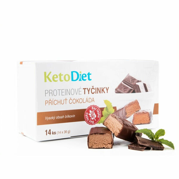 KETODIET Proteinové tyčinky příchuť čokoláda 14 kusů porovnat ceny