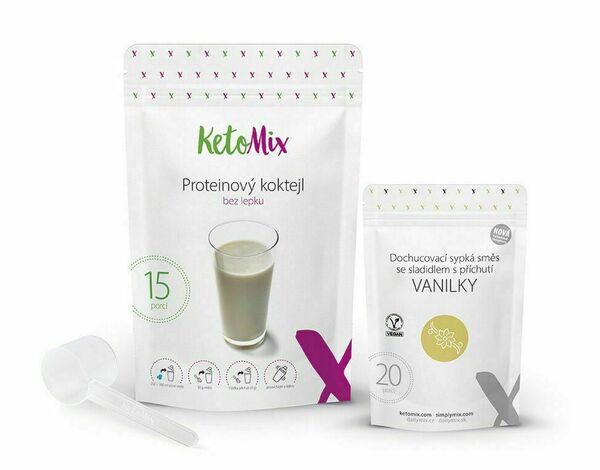 KetoMix Proteinový koktejl vanilka 450 g porovnat ceny