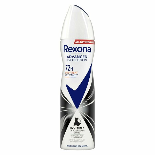 Rexona Invisible Black & White 72H Antiperspirant sprej 150 ml porovnat ceny