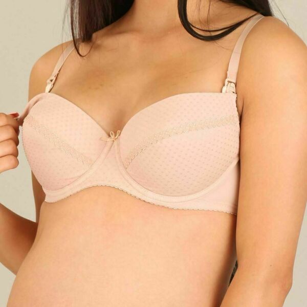 Polovyztužená kojící podprsenka New Baby Eva 70C béžová porovnat ceny