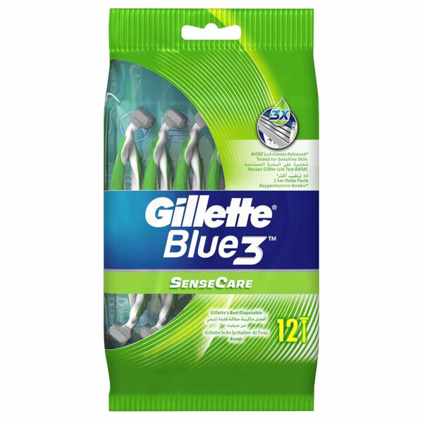 GILLETTE Blue3 Sensitive Jednorázový holicí strojek 12 ks porovnat ceny