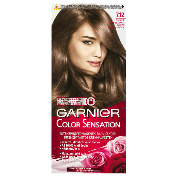 Garnier Color Sensation 7.12 Tmavá Roseblond intenzivní permanentní barvící krém porovnat ceny