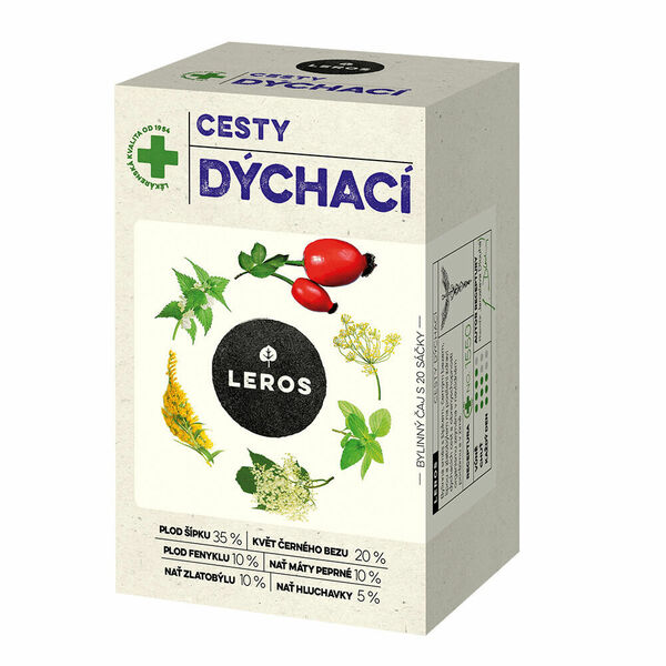 LEROS Cesty dýchací bylinná směs 20 sáčků porovnat ceny