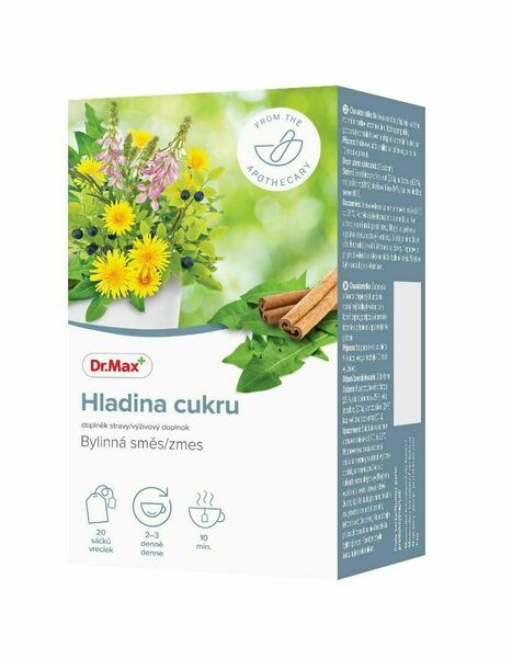 Dr.Max Hladina cukru bylinná směs 20x1,5 g porovnat ceny
