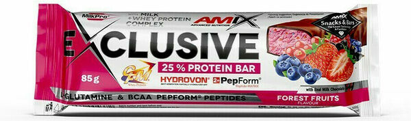 AMIX Exclusive Protein Bar, Lesní ovoce, 85g porovnat ceny