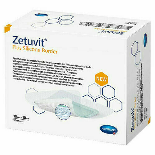 Zetuvit Plus Silicone Border 10x10cm,10ks porovnat ceny