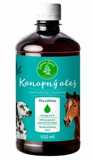 Zelená Země Konopný olej pro zvířata 500ml porovnat ceny