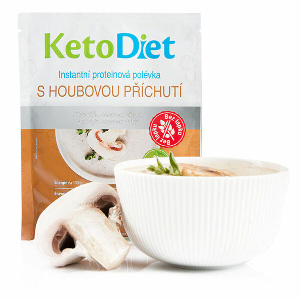 KETODIET Proteinová polévka houbová 7 porcí porovnat ceny