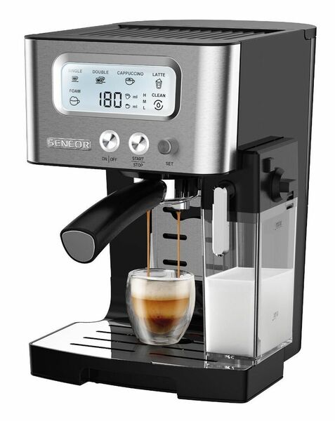 SENCOR SES 4090SS Espresso poloautomatický pákový kávovar černý/stříbrný porovnat ceny
