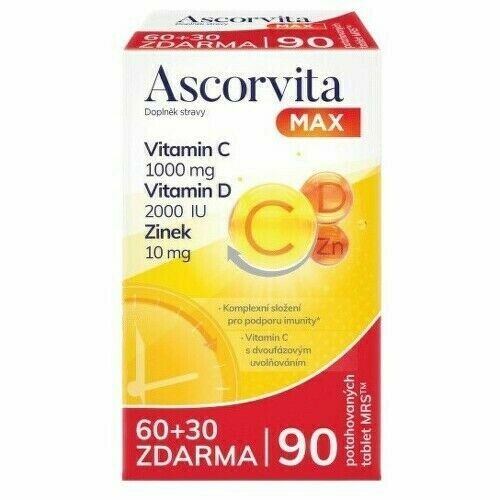 Ascorvita MAX 60+30 tablet porovnat ceny