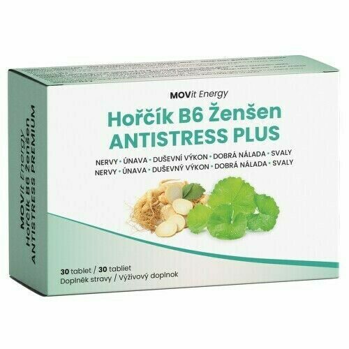 MOVit Hořčík B6 Ženšen ANTISTRESS PLUS tbl.30 porovnat ceny