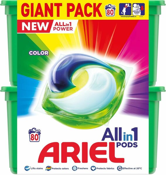 Ariel Color Gelové kapsle 2x40ks porovnat ceny