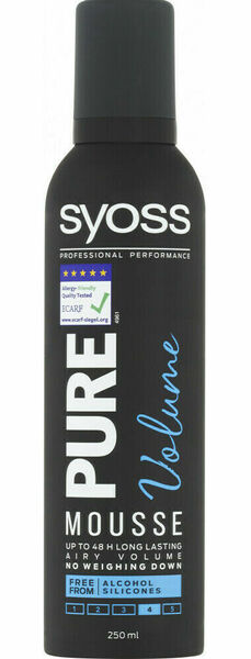 Syoss Pure Volume pěnové tužidlo 250ml porovnat ceny