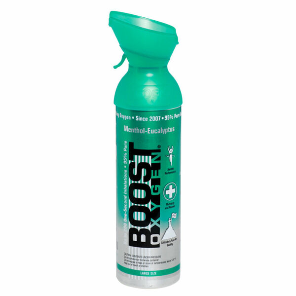 BOOST OXYGEN Menthol eucalyptus inhalační kyslík v plechovce 9 l porovnat ceny
