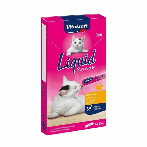 Vitakraft Liquid Snack kuře a taurin 6x15 g porovnat ceny