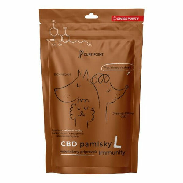 CURE POINT CBD Immunity L Pamlsky pro psy 100 g, Velikost: L porovnat ceny