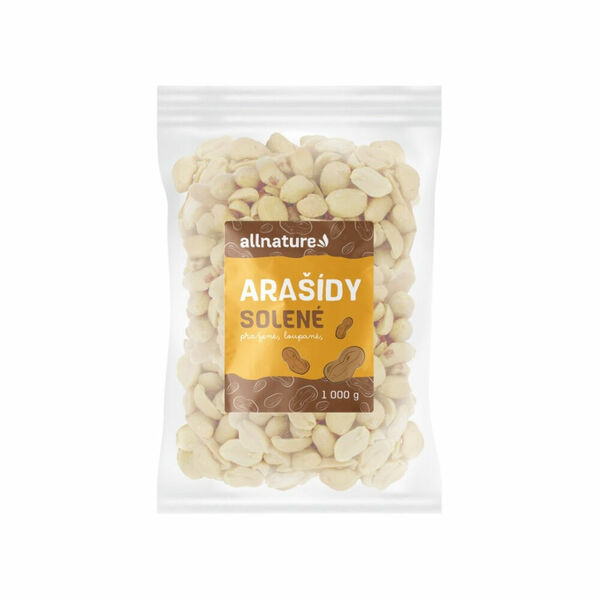 ALLNATURE Arašídy loupané pražené solené 1000 g porovnat ceny
