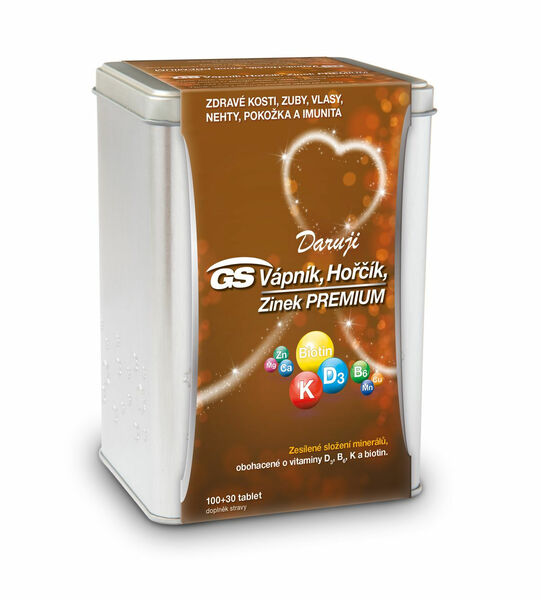 GS Vápník Hořčík Zinek Premium dárkové 100+30 tablet porovnat ceny