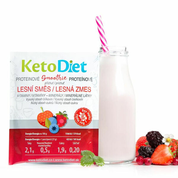KETODIET Proteinové smoothie příchuť lesní směs 7 porcí porovnat ceny