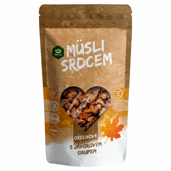 TOPNATUR Musli srdcem ořechové s javorovým sirupem 350 g porovnat ceny