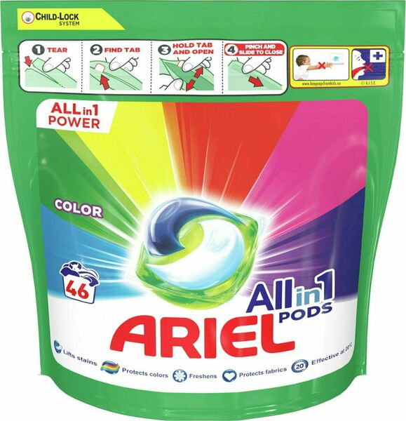 Ariel Color, gelové kapsle na praní 46 ks porovnat ceny