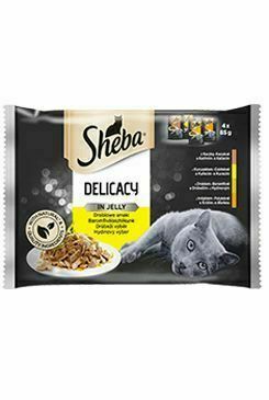 Sheba Kapsa Delicacy Drůbeží Výběr V želé 4pack 4x85g porovnat ceny