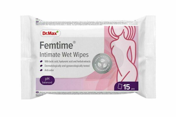 Dr.Max Femtime Intimate Wet Wipes 15 ks porovnání ceny