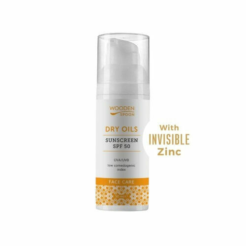 Woodenspoon Opalovací krém na obličej-nízký komedogenní index Dry Oils SPF 50, 50 ml porovnat ceny
