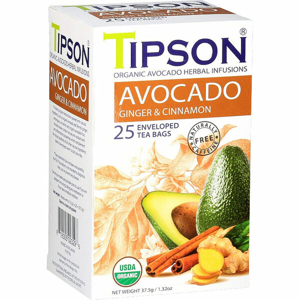 TIPSON Avocado ginger & cinnamon bylinný čaj BIO 25 sáčků porovnat ceny