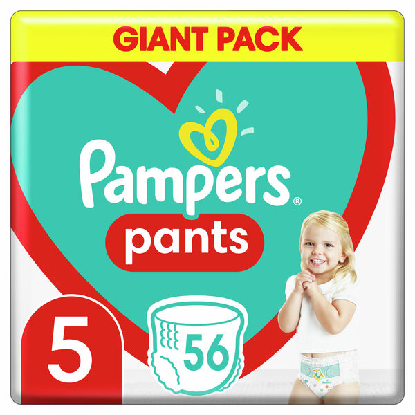 Pampers Plenkové Kalhotky Pants velikost 5 56ks porovnat ceny