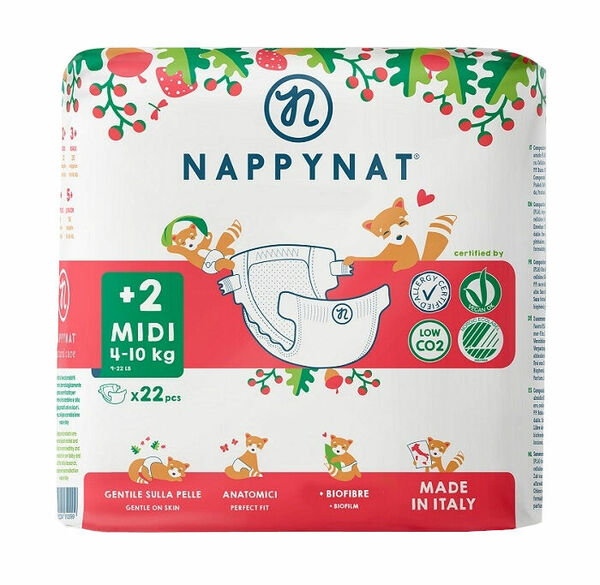 Nappynat natural care  Plenky Nappynat Midi 4-10 kg 22ks porovnat ceny