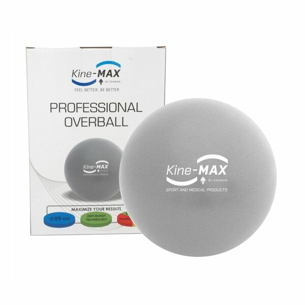 KineMAX Professional Overball 25 cm cvičební míč 1 ks stříbrný porovnat ceny