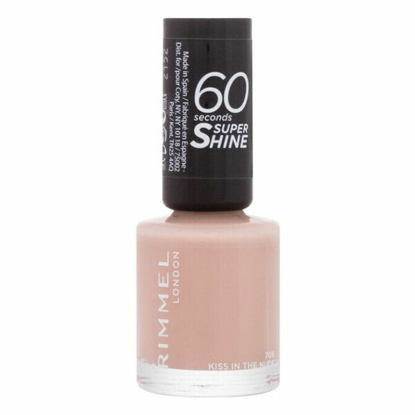 RIMMEL LONDON 60 Seconds lak na nehty Super Shine 708 Kiss In The Nude 8 ml porovnat ceny