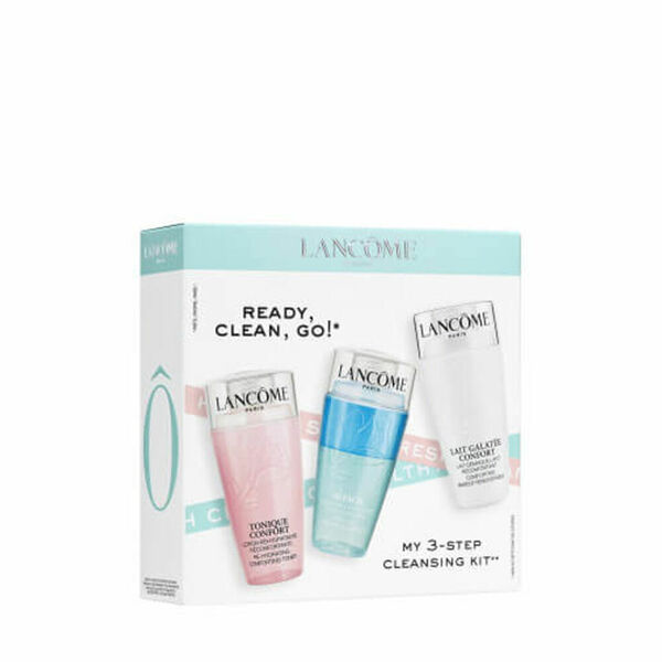 LANCOME Dárková sada čisticí péče My 3-Step Cleansing Kit Čisticí tonikum 75 ml + dvousložkový odličovač očí 75 ml + čisticí mléko 75 ml porovnat ceny