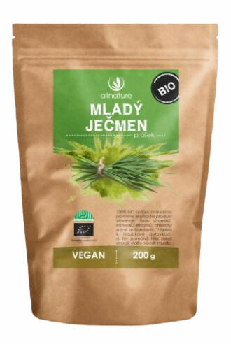 Allnature Mladý ječmen prášek BIO 200g porovnat ceny