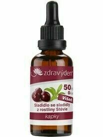 Zdravý den Stevia kapky višeň 50ml porovnat ceny