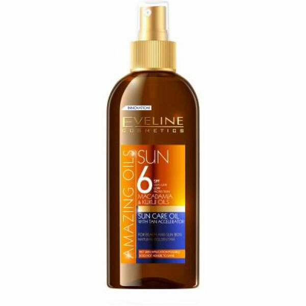 EVELINE Amazing Oils Opalovací olej s akcelerátorem SPF 6 150 ml porovnat ceny