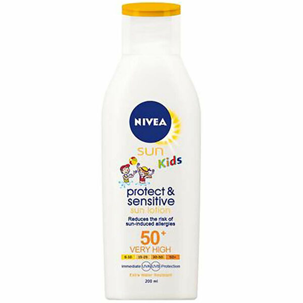 NIVEA Sun Protect&Sensitive Dětské mléko na opalování OF 50+ 200 ml porovnat ceny
