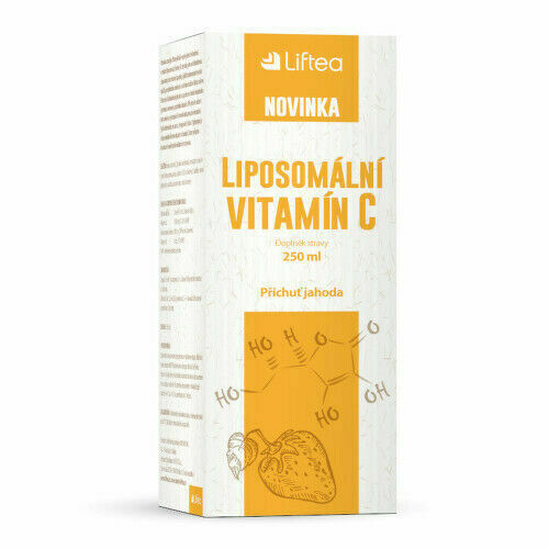 LIFTEA Liposomální vitamín C příchuť jahoda 250ml porovnat ceny