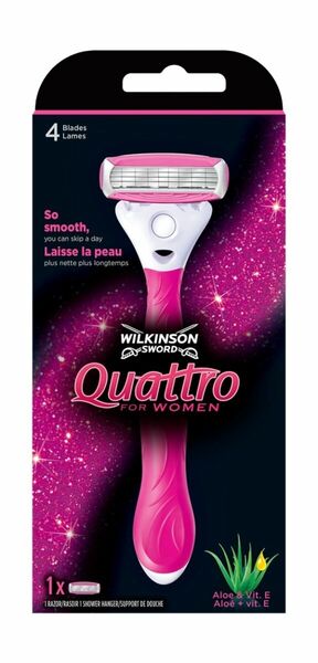 Wilkinson Quattro for Women holicí strojek +1 náhradní hlavice porovnat ceny