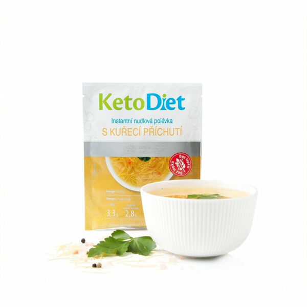 KETODIET Proteinová polévka kuřecí s nudlemi 7 porcí porovnat ceny