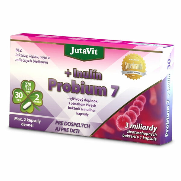 JUTAVIT Probium 7 + Inulin 30 kapslí porovnat ceny