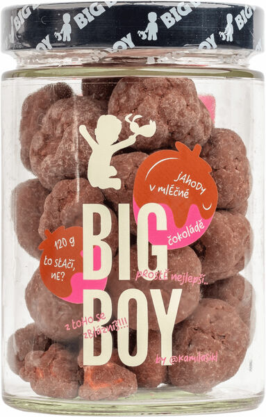 Big Boy ® Jahody v mléčné čokoládě by @kamilasikl 110 g porovnat ceny