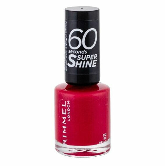 RIMMEL LONDON 60 Seconds lak na nehty Super Shine 312 Be Red-y 8 ml porovnat ceny