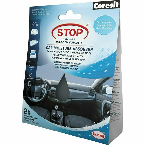 Ceresit Pohlcovač vlhkosti sáčky do auta 2x50g neutrální porovnat ceny
